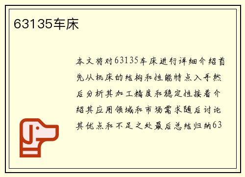 63135车床